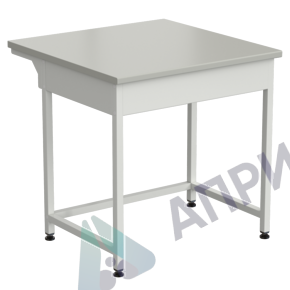Стол-приставка 600х600х850 мм, раб. поверхность - ЛАМИНАТ БЕЛЫЙ