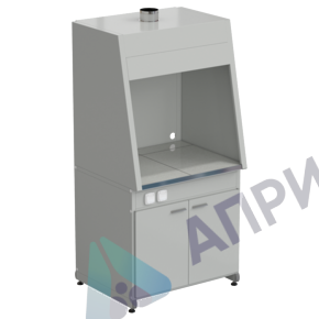 Шкаф для нагревательных печей с тумбой 920х780х1870 мм, цвет изделия - серый, раб. поверхность - КЕРАМОГРАНИТ