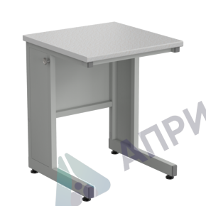 Стол ученический 600х600х760, раб. поверхность - ЛАМИНАТ БЕЛЫЙ