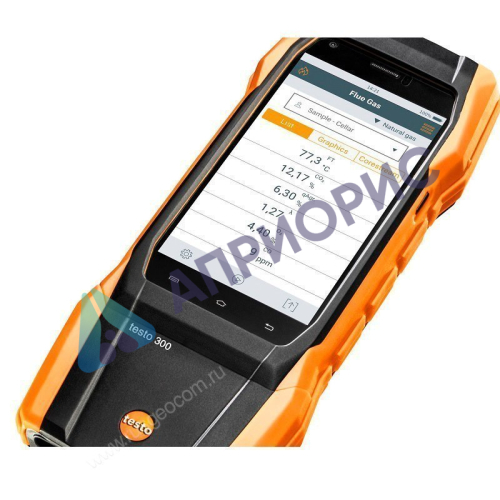 Комплект Testo 300 Longlife - анализатор дымовых газов (O2, СО с H2-компенсацией  до 8 000 ppm, NO)