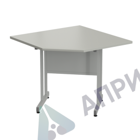 Стол угловой 1100х1100х900 мм, раб. поверхность - ЛАМИНАТ СЕРЫЙ