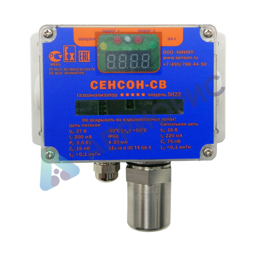 Поверка газоанализатора Сенсон-СВ-5022