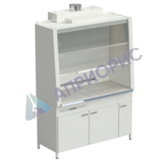 Шкаф вытяжной без подвода воды с ВЗБ светильником 1520х750х2160 мм, раб. поверхность - КЕРАМИКА