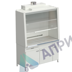 Шкаф вытяжной без подвода воды с ВЗБ светильником 1520х750х2160 мм, раб. поверхность - КЕРАМИКА