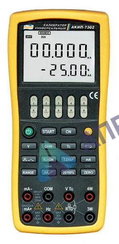 Поверка калибратора процессов АКИП-7302, АКИП-7303, АКИП-7304