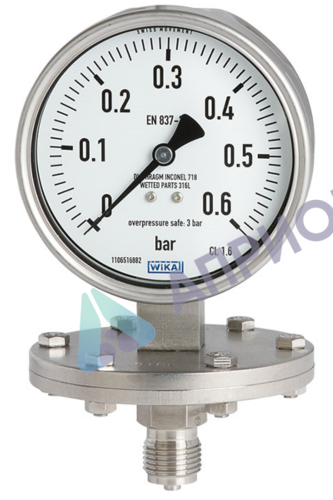 Поверка манометров мембранного модели 432.50, 433.50