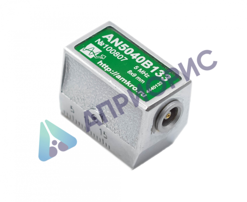 AN5040Bxx наклонный совмещенный притертый преобразователь 5 МГц с углом 40град