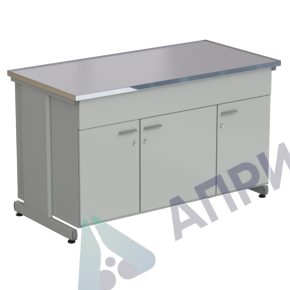 Стол-тумба 3 двери 1500х750х900, МОНОЛИТНЫЙ КЕРАМОГРАНИТ