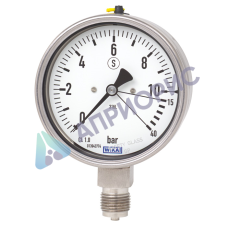 Поверка манометров с трубкой Бурдона, нержавеющая сталь модели 232.36, 233.36