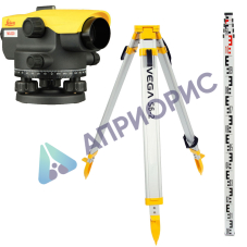 Комплект оптический нивелир Leica NA 320 штатив рейка - 3 в 1 с поверкой
