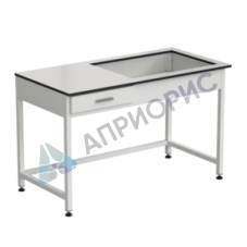 Приставка для весового стола 1200х600х750, раб. поверхность - LABGRADE (весовой стол справа)