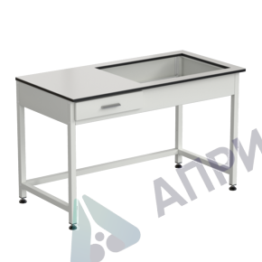 Приставка для весового стола 1200х600х750, раб. поверхность - LABGRADE (весовой стол справа)