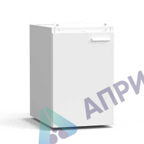 Тумба подвесная дверь левая 400х540х610 мм, средняя, белый металл - СТАЛЬ