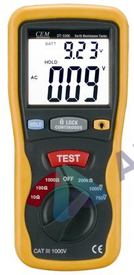 Поверка измерителей сопротивления заземлений CEM DT-5300, DT-5300B