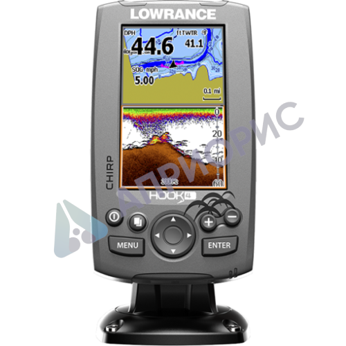 Картплоттер с эхолотом  Lowrance HOOK-4 Mid/High/DownScan™